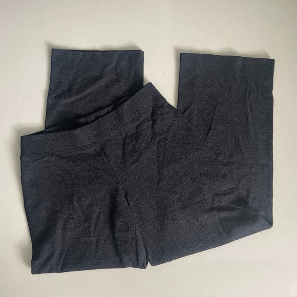 Eileen Fisher Texture Casual Straight Leg Pants Gray - Picture 2 of 8